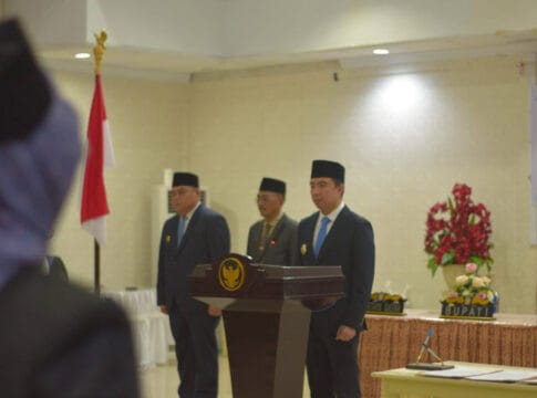 bupati sangihe melantik pejabat baru
