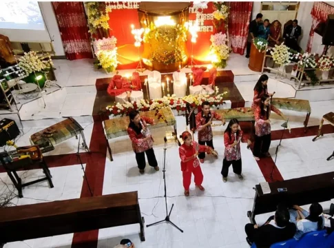 tim musik tradisi SMP negeri 3 Narator