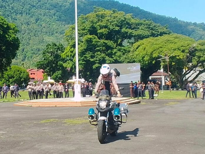 polwan satlantas sangihe
