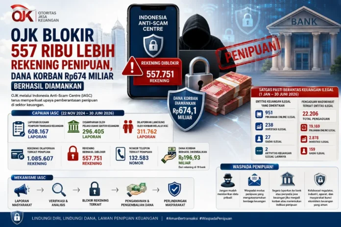 narator OJK tutup rekening