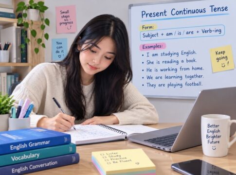 present continuous tense